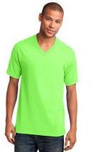 Port & Company Adult Unisex 100% Cotton Core Cotton V-Neck Short Sleeve T-shirt